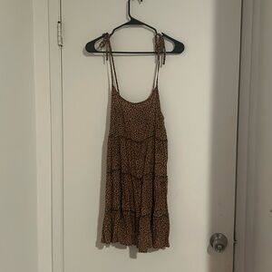 Short cheetah print dress